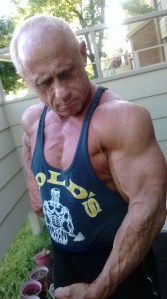 Vein running through bicep