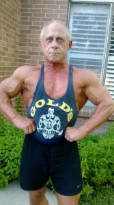 Front lat spread backyard 2 days post contest. 23 June 2014