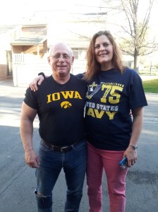 My best training partner, Christine and I together.